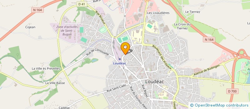 localisation de l'entreprise SCI TANTE BERTHE  LOUDEAC