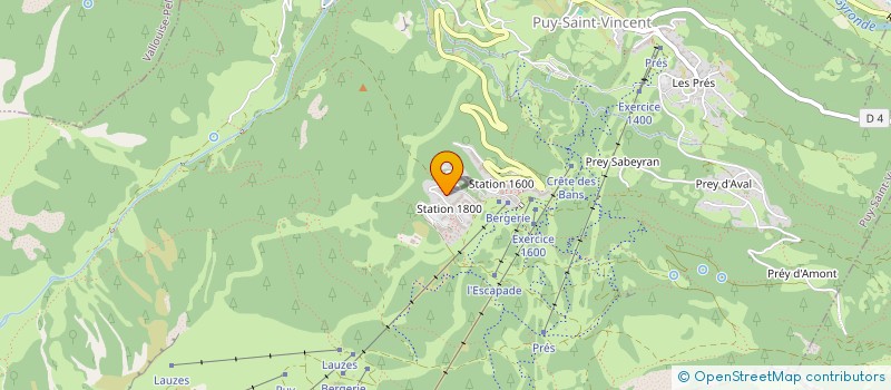 localisation de l'entreprise SCI TANTE MADELEINE  VALLOUISE-PELVOUX