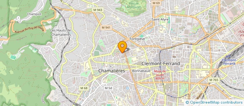 localisation de l'entreprise SCI TANTIVE  CHAMALIERES