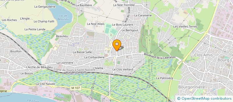 localisation de l'entreprise SCI TAO à COUERON