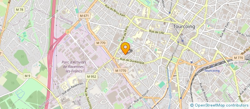 localisation de l'entreprise SCI TAO  TOURCOING