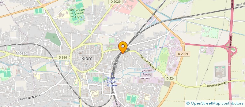 localisation de l'entreprise SCI TAO COMPAGNIE  RIOM