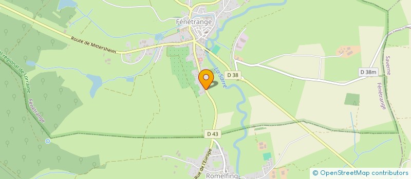 localisation de l'entreprise SCI TAP2F  FENETRANGE