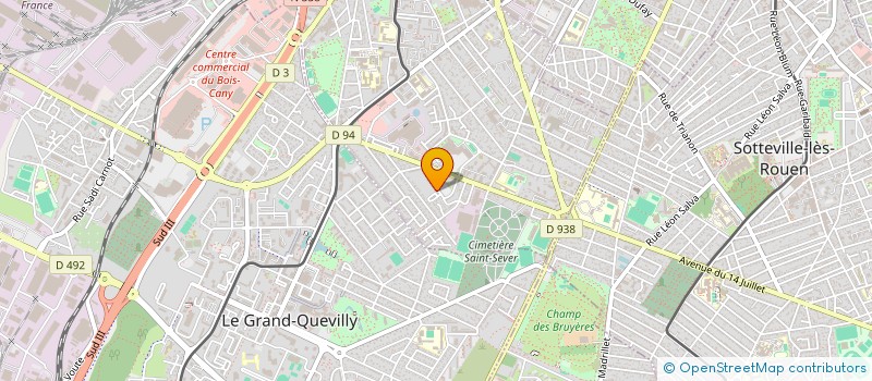 localisation de l'entreprise SCI TAPC à LE PETIT-QUEVILLY