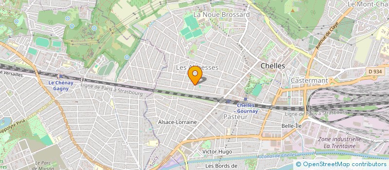 localisation de l'entreprise SCI TAPECULS  CHELLES