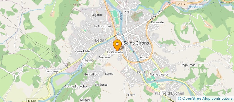localisation de l'entreprise SCI TAPIE à SAINT-GIRONS