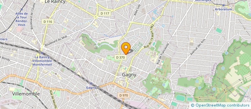 localisation de l'entreprise SCI TAPIMMO à GAGNY