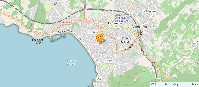 localisation de l'entreprise SCI TAPIS VERT à SAINT-CYR-SUR-MER