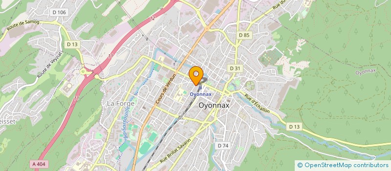 localisation de l'entreprise SCI TAPROBANE à OYONNAX