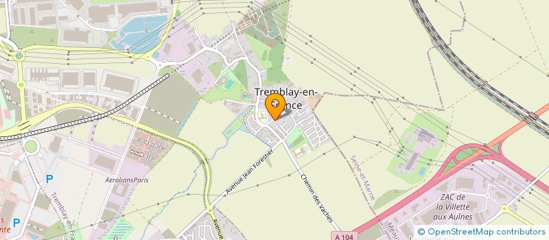 localisation de l'entreprise SCI TAQUILA à TREMBLAY-EN-FRANCE