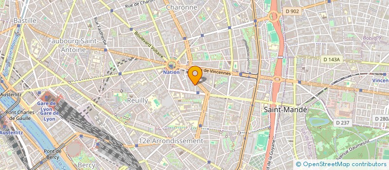 localisation de l'entreprise SCI TARA  PARIS