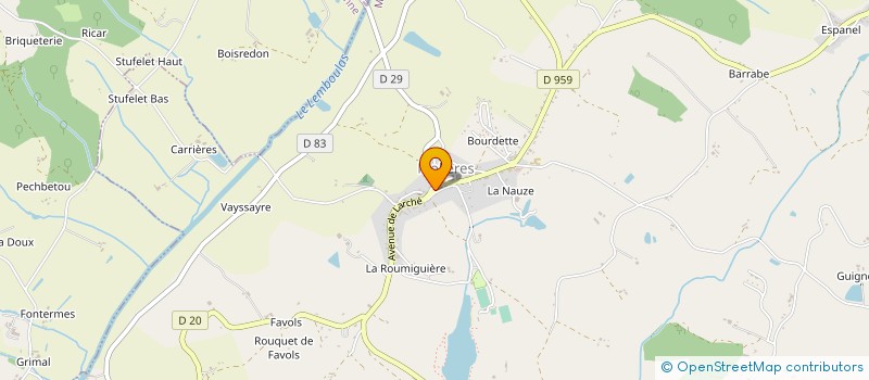 localisation de l'entreprise SCI TARA  VAZERAC