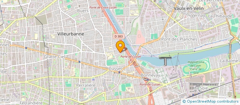 localisation de l'entreprise SCI TARA  VILLEURBANNE