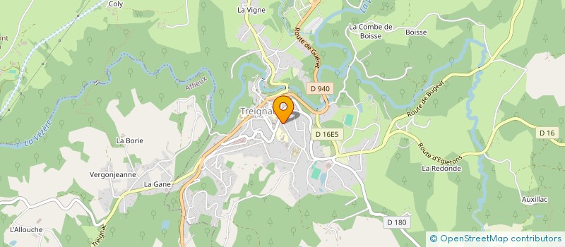 localisation de l'entreprise SCI TARA  TREIGNAC