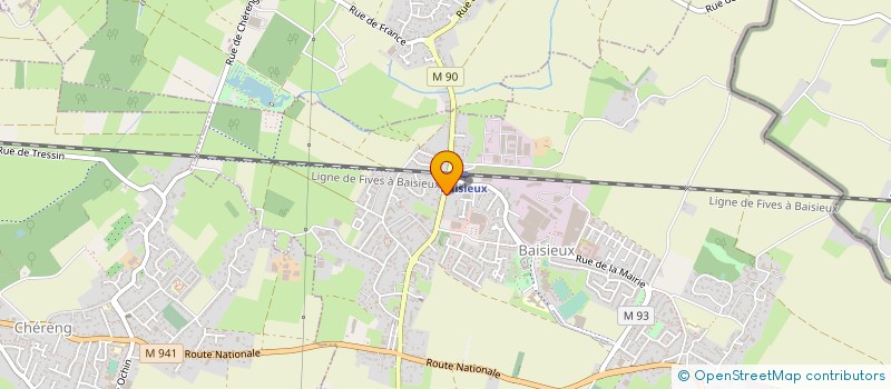 localisation de l'entreprise SCI TARA  BAISIEUX