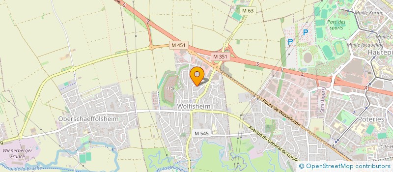 localisation de l'entreprise SCI TARA  WOLFISHEIM