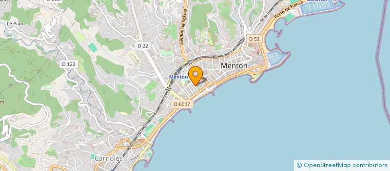 localisation de l'entreprise SCI TARABUFFONE à MENTON