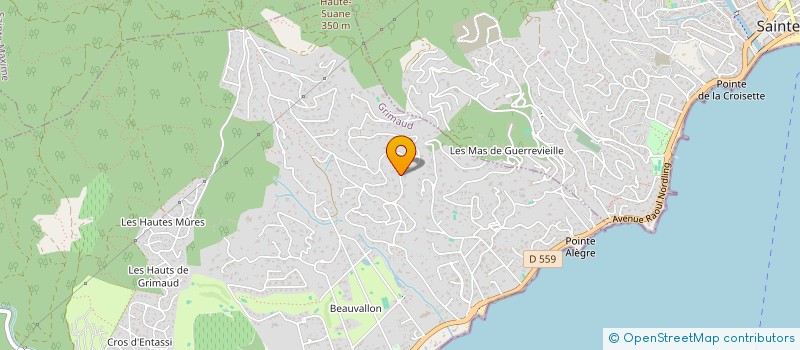 localisation de l'entreprise SCI TARADEAU à GRIMAUD
