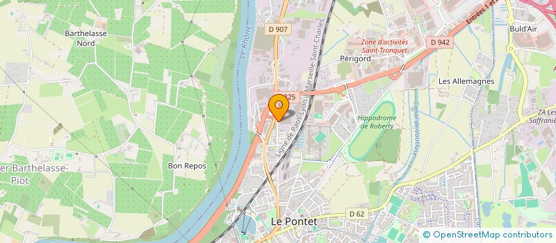 localisation de l'entreprise SCI TARADERUZE  LE PONTET