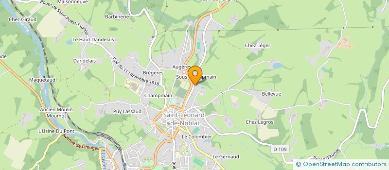 localisation de l'entreprise SCI TARAGNAT à LIMOGES