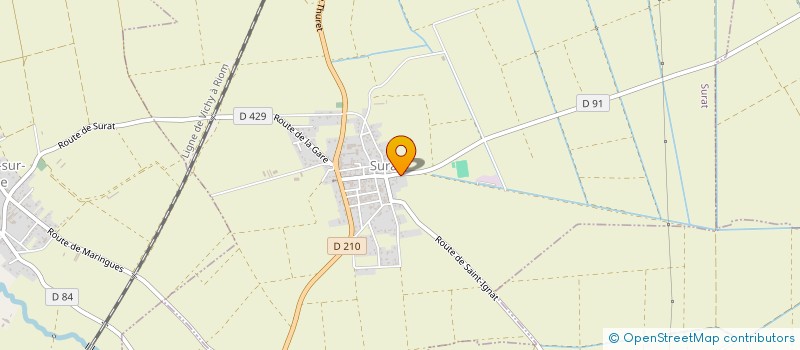 localisation de l'entreprise SCI TARAGNAT & FILS  SURAT