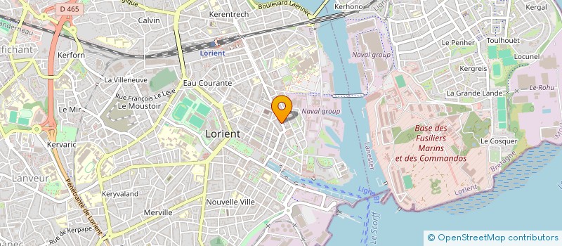 localisation de l'entreprise SCI TARANIS  LORIENT