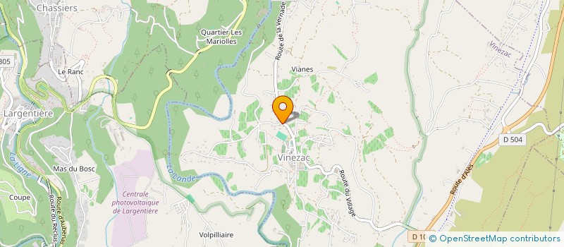 localisation de l'entreprise SCI TARANIS  VINEZAC