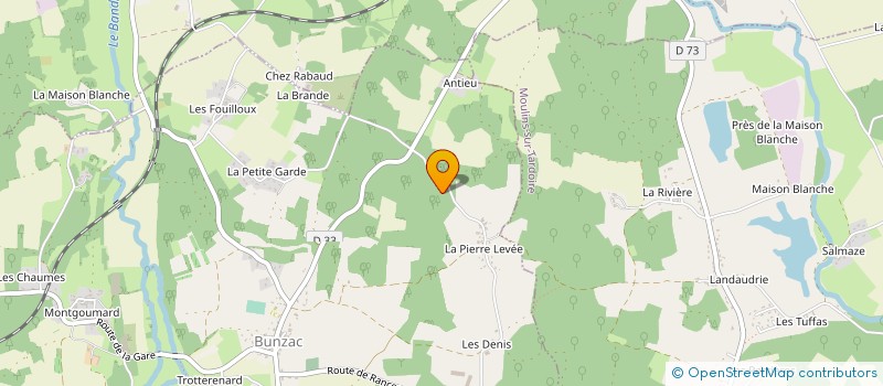 localisation de l'entreprise SCI TARANT à BUNZAC