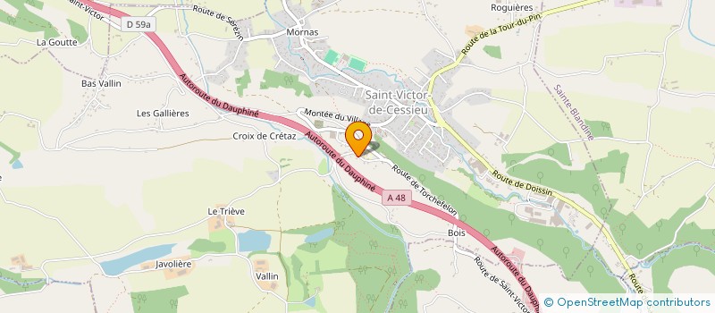 localisation de l'entreprise SCI TARBE 3  SAINT-VICTOR-DE-CESSIEU