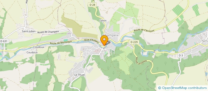 localisation de l'entreprise SCI TARDIF  CHAMPEIX