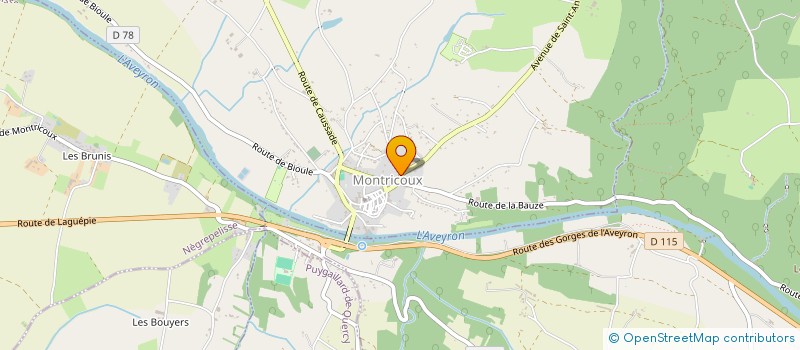 localisation de l'entreprise SCI TARDY  MONTRICOUX