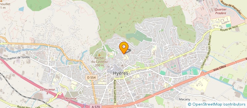 localisation de l'entreprise SCI TARENTE à HYERES