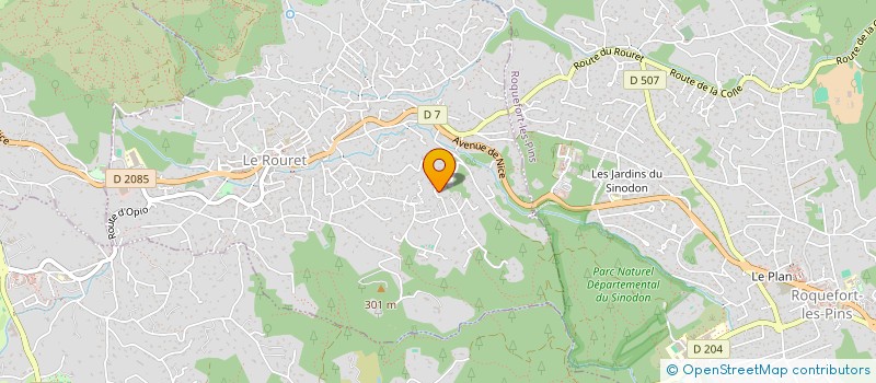 localisation de l'entreprise SCI TARGO  LE ROURET