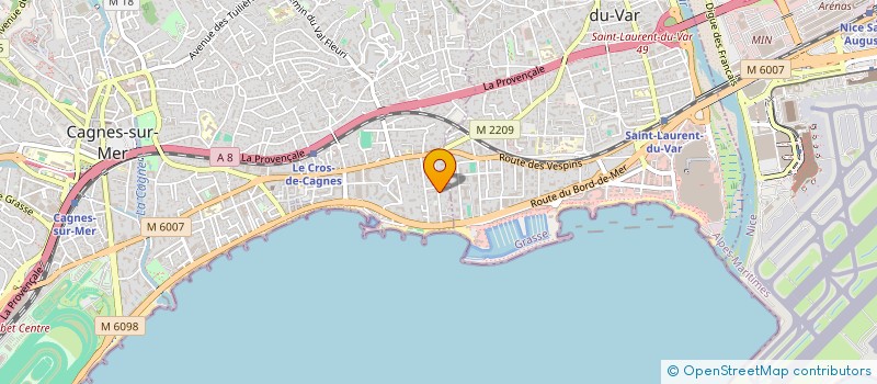 localisation de l'entreprise SCI TARGUEPHI à CAGNES-SUR-MER
