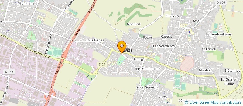 localisation de l'entreprise SCI TARNAUD GAOUYER  GENAS