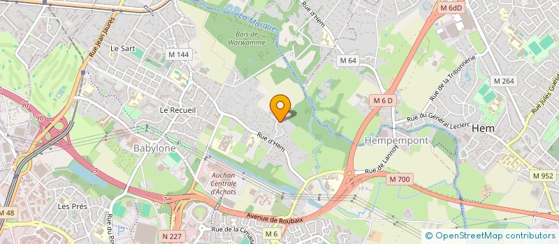 localisation de l'entreprise SCI TARODI à VILLENEUVE-D'ASCQ