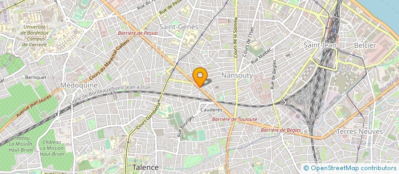 localisation de l'entreprise SCI TARRA à BORDEAUX