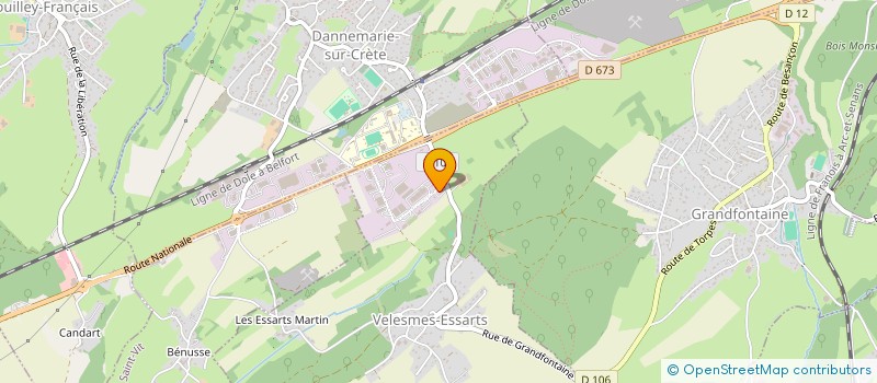 localisation de l'entreprise SCI TARRAGNOZ  DANNEMARIE-SUR-CRETE