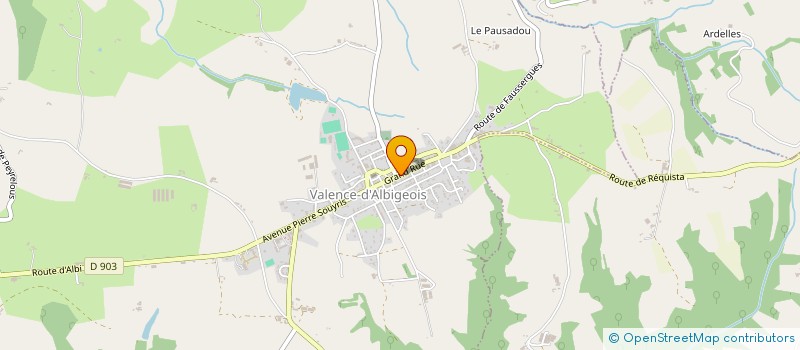 localisation de l'entreprise SCI TARROUX  VALENCE-D'ALBIGEOIS