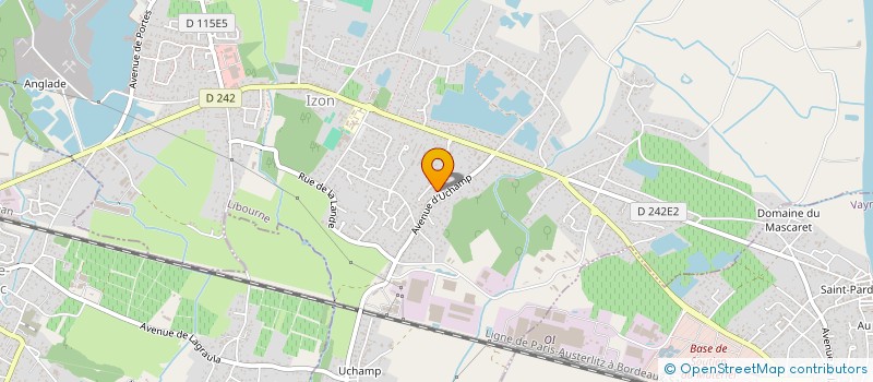 localisation de l'entreprise SCI TARTAS  IZON