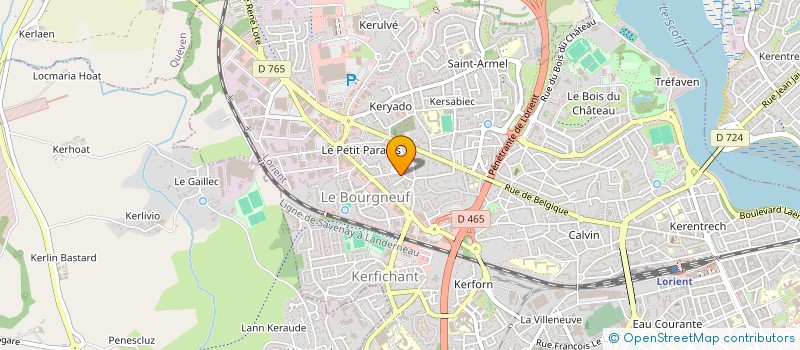 localisation de l'entreprise SCI TARTU  LORIENT