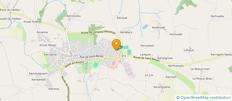 localisation de l'entreprise SCI TARTUFF/LE DORNER  PLOUARZEL