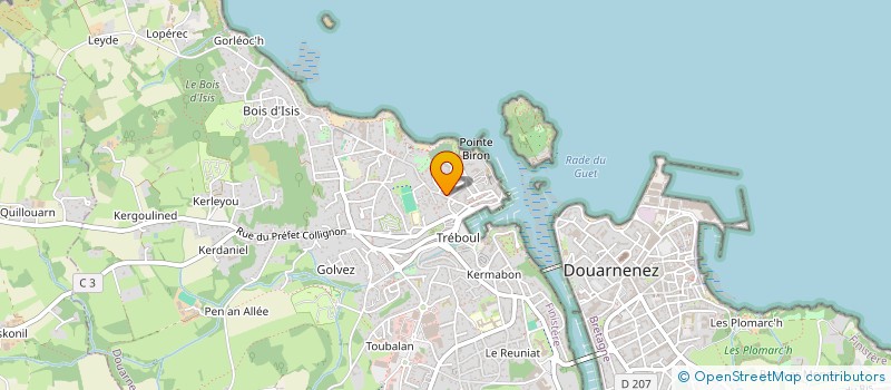 localisation de l'entreprise SCI TARZ AN DEIZ  DOUARNENEZ