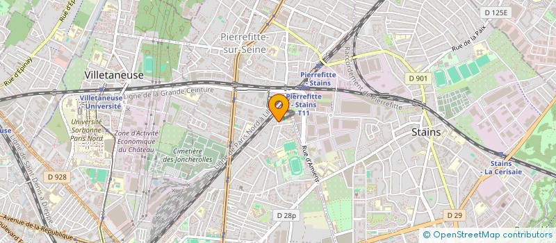 localisation de l'entreprise SCI TAS à PIERREFITTE-SUR-SEINE