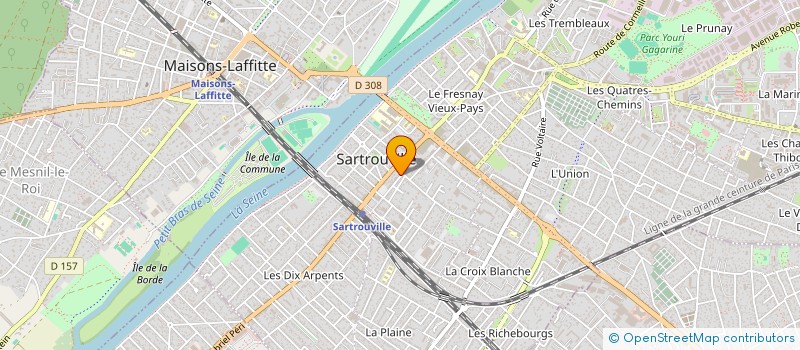 localisation de l'entreprise SCI TASA  SARTROUVILLE