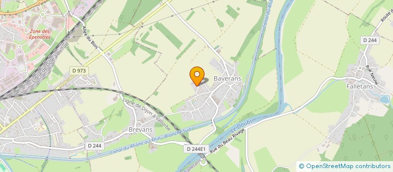 localisation de l'entreprise SCI TASACC  BAVERANS