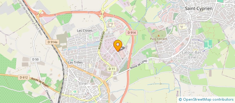 localisation de l'entreprise SCI TASCO  ELNE