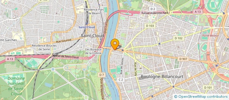 localisation de l'entreprise SCI TASSIGNY à BOULOGNE-BILLANCOURT