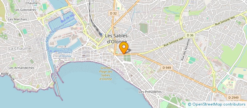 localisation de l'entreprise SCI TASSILI à LES SABLES D'OLONNE