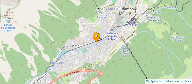 localisation de l'entreprise SCI TASTE JEAN à CHAMONIX-MONT-BLANC